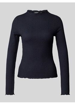 Bluzka z długim rękawem i fakturowanym wzorem ze sklepu Peek&Cloppenburg  w kategorii Bluzki damskie - zdjęcie 171174243