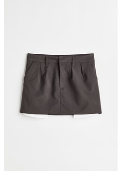 H & M - Spódnica mini - Szary ze sklepu H&M w kategorii Spódnice - zdjęcie 171174420