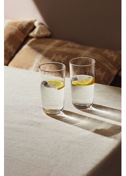 H & M - Wysoka szklanka 2-pak - Biały ze sklepu H&M w kategorii Szklanki - zdjęcie 171174570