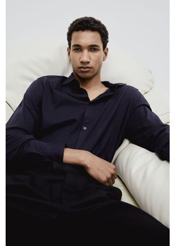 H & M - Koszula z bawełny pima Slim Fit - Niebieski ze sklepu H&M w kategorii Koszule męskie - zdjęcie 171174642