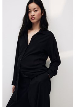 H & M - MAMA Koszula z wiązanym paskiem Before & After - Czarny ze sklepu H&M w kategorii Bluzki ciążowe - zdjęcie 171174802