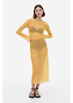 H & M - Koronkowa sukienka - Żółty ze sklepu H&M w kategorii Sukienki - zdjęcie 171174870