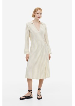 H & M - Kopertowa szmizjerka - Beżowy ze sklepu H&M w kategorii Sukienki - zdjęcie 171174930