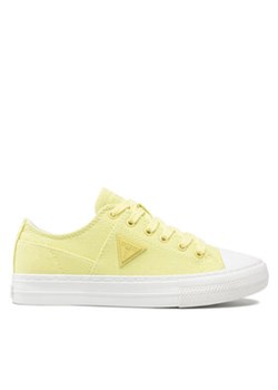 Guess Trampki Sneaker Vulcan. Low FL6PNZ FAB12 Zielony ze sklepu MODIVO w kategorii Trampki damskie - zdjęcie 171178140