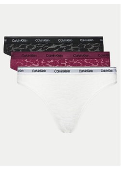 Calvin Klein Underwear Komplet 3 par fig klasycznych 000QD5069E Kolorowy ze sklepu MODIVO w kategorii Majtki damskie - zdjęcie 171181342
