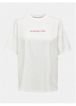 ONLY T-Shirt Rilly 15316994 Biały Regular Fit ze sklepu MODIVO w kategorii Bluzki damskie - zdjęcie 171181573