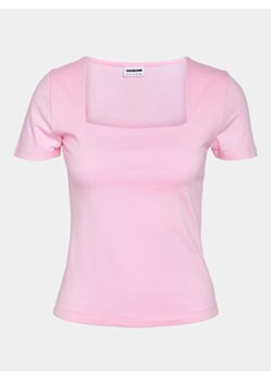 Noisy May T-Shirt Mik 27029540 Różowy Slim Fit ze sklepu MODIVO w kategorii Bluzki damskie - zdjęcie 171181854