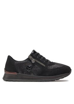 Rieker Sneakersy N1411-90 Czarny ze sklepu MODIVO w kategorii Półbuty damskie - zdjęcie 171181863