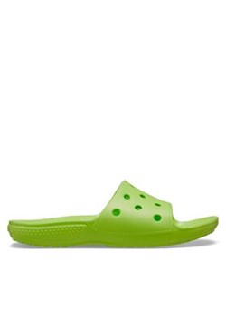 Crocs Klapki Classic Slide Kids 206396 Zielony ze sklepu MODIVO w kategorii Klapki dziecięce - zdjęcie 171182073