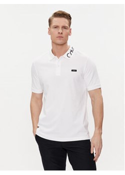 Calvin Klein Polo K10K112467 Biały Regular Fit ze sklepu MODIVO w kategorii T-shirty męskie - zdjęcie 171182291