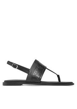 Calvin Klein Sandały Almond Tp Sandal-Hf Mono HW0HW01536 Czarny ze sklepu MODIVO w kategorii Sandały damskie - zdjęcie 171182534