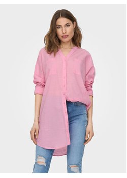ONLY Koszula Apeldoorn 15267738 Różowy Loose Fit ze sklepu MODIVO w kategorii Koszule damskie - zdjęcie 171183111