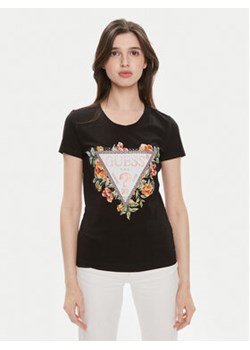 Guess T-Shirt W4GI24 J1314 Czarny Slim Fit ze sklepu MODIVO w kategorii Bluzki damskie - zdjęcie 171183280