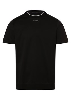KARL LAGERFELD Koszulka męska Mężczyźni Bawełna czarny jednolity ze sklepu vangraaf w kategorii T-shirty męskie - zdjęcie 171184131