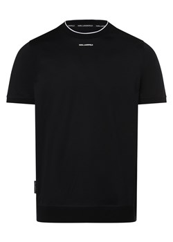 KARL LAGERFELD Koszulka męska Mężczyźni Bawełna granatowy jednolity ze sklepu vangraaf w kategorii T-shirty męskie - zdjęcie 171184132