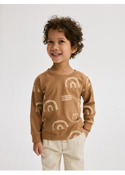 Reserved - Longsleeve oversize - brązowy ze sklepu Reserved w kategorii Bluzy dziewczęce - zdjęcie 171184913