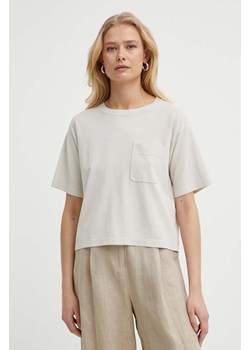 Max Mara Leisure t-shirt kolor beżowy 2416361048600 ze sklepu ANSWEAR.com w kategorii Bluzki damskie - zdjęcie 171185393