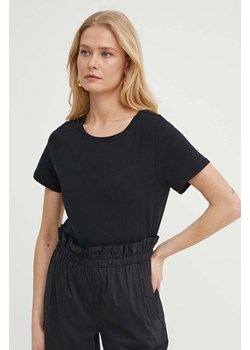 Weekend Max Mara t-shirt damski kolor czarny ze sklepu ANSWEAR.com w kategorii Bluzki damskie - zdjęcie 171185452