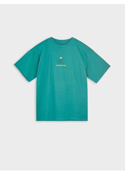 Sinsay - Koszulka z nadrukiem - zielony ze sklepu Sinsay w kategorii T-shirty chłopięce - zdjęcie 171185573