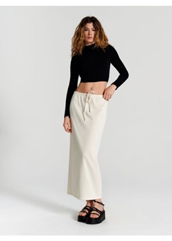 Sinsay - Spódnica midi - kremowy ze sklepu Sinsay w kategorii Spódnice - zdjęcie 171185730
