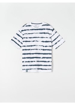Sinsay - Koszulka w paski - biały ze sklepu Sinsay w kategorii T-shirty męskie - zdjęcie 171185732