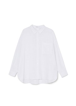 Cropp - Biała bawełniana koszula oversize - biały ze sklepu Cropp w kategorii Koszule damskie - zdjęcie 171187892