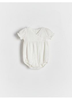 Reserved - Bawełniane body - złamana biel ze sklepu Reserved w kategorii Body niemowlęce - zdjęcie 171188330