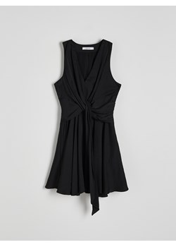 Reserved - Sukienka z ozdobnym wiązaniem - czarny ze sklepu Reserved w kategorii Sukienki - zdjęcie 171188394