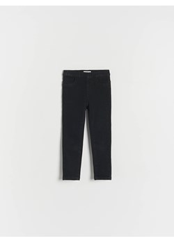 Reserved - Elastyczne jegginsy - czarny ze sklepu Reserved w kategorii Spodnie dziewczęce - zdjęcie 171188554