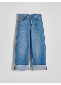 Reserved - Jeansy wide leg - niebieski ze sklepu Reserved w kategorii Jeansy damskie - zdjęcie 171188572