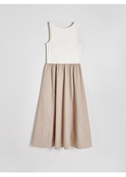 Reserved - Sukienka midi - złamana biel ze sklepu Reserved w kategorii Sukienki - zdjęcie 171188581
