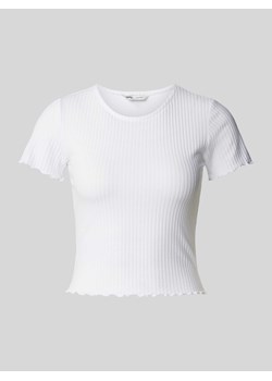 T-shirt z falistym wykończeniem model ‘EMMA’ ze sklepu Peek&Cloppenburg  w kategorii Bluzki damskie - zdjęcie 171188903