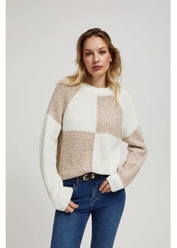 Akrylowy sweter damski z geometrycznym wzorem ze sklepu 5.10.15 w kategorii Swetry damskie - zdjęcie 171189111