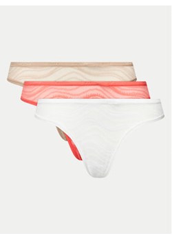 Calvin Klein Underwear Komplet 3 par stringów 000QD5216E Kolorowy ze sklepu MODIVO w kategorii Majtki damskie - zdjęcie 171189370