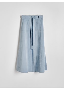 Reserved - Spódnica midi z lyocellu - jasnoniebieski ze sklepu Reserved w kategorii Spódnice - zdjęcie 171189941