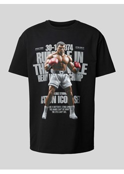 T-shirt o kroju oversized z nadrukiem z motywem i napisem model ‘Rumble’ ze sklepu Peek&Cloppenburg  w kategorii T-shirty męskie - zdjęcie 171192941