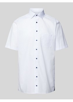 Koszula biznesowa o kroju modern fit ze wzorem na całej powierzchni model ‘Bergamo Kent’ ze sklepu Peek&Cloppenburg  w kategorii Koszule męskie - zdjęcie 171192961