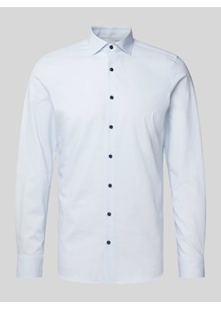 Koszula biznesowa o kroju body fit z fakturowanym wzorem ze sklepu Peek&Cloppenburg  w kategorii Koszule męskie - zdjęcie 171193064