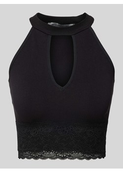 Krótki top z wiązaniem na szyi ze sklepu Peek&Cloppenburg  w kategorii Bluzki damskie - zdjęcie 171193124