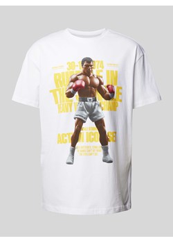 T-shirt o kroju oversized z nadrukiem z motywem i napisem model ‘Rumble’ ze sklepu Peek&Cloppenburg  w kategorii T-shirty męskie - zdjęcie 171193320