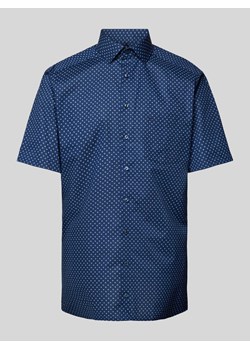 Koszula biznesowa o kroju modern fit ze wzorem na całej powierzchni model ‘Bergamo Kent’ ze sklepu Peek&Cloppenburg  w kategorii Koszule męskie - zdjęcie 171193414