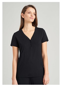 Schiesser Koszulka w kolorze czarnym ze sklepu Limango Polska w kategorii Bluzki damskie - zdjęcie 171194314