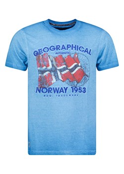 Geographical Norway Koszulka &quot;Japoral&quot; w kolorze błękitnym ze sklepu Limango Polska w kategorii T-shirty męskie - zdjęcie 171195414