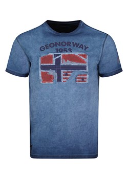 Geographical Norway Koszulka &quot;Jotz&quot; w kolorze granatowym ze sklepu Limango Polska w kategorii T-shirty męskie - zdjęcie 171195454