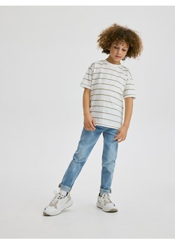 Reserved - Jeansy slim z dziurami - niebieski ze sklepu Reserved w kategorii Spodnie chłopięce - zdjęcie 171196332