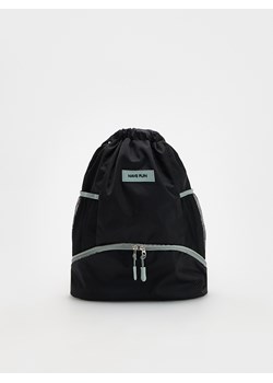 Reserved - Plecak worek z kieszeniami - czarny ze sklepu Reserved w kategorii Plecaki - zdjęcie 171198510