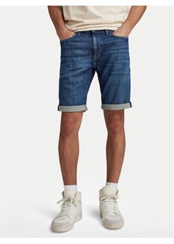G-Star Raw Szorty jeansowe 3301 D10481-D441-G318 Niebieski Slim Fit ze sklepu MODIVO w kategorii Spodenki męskie - zdjęcie 171200673
