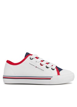 Trampki Tommy Hilfiger Low Cut Up Sneaker T3X9-33325-0890 M Biały ze sklepu eobuwie.pl w kategorii Trampki dziecięce - zdjęcie 171202020