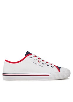 Trampki Tommy Hilfiger Low Cut Lace Up Sneaker T3X9-33325-0890 S Biały ze sklepu eobuwie.pl w kategorii Trampki dziecięce - zdjęcie 171202023