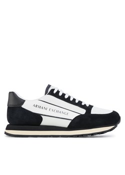 Sneakersy Armani Exchange XUX083 XV263 A001 Off Wht/Black ze sklepu eobuwie.pl w kategorii Buty sportowe męskie - zdjęcie 171202081